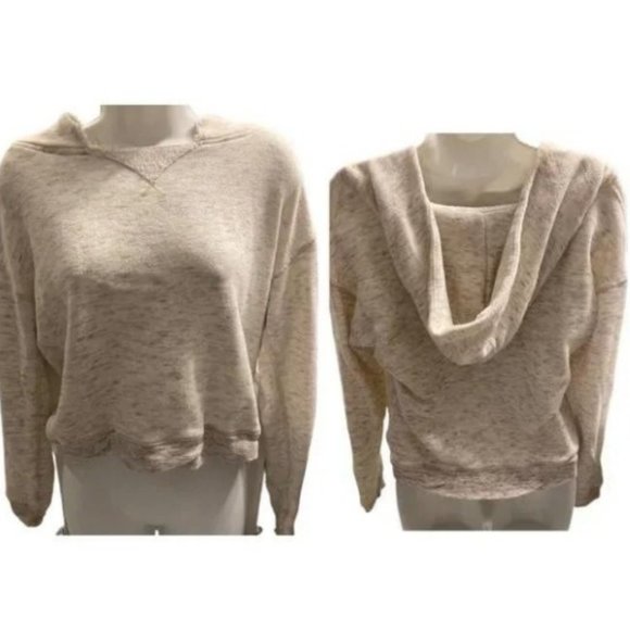 American Eagle White Cream Hoodie - Picture 1 of 5